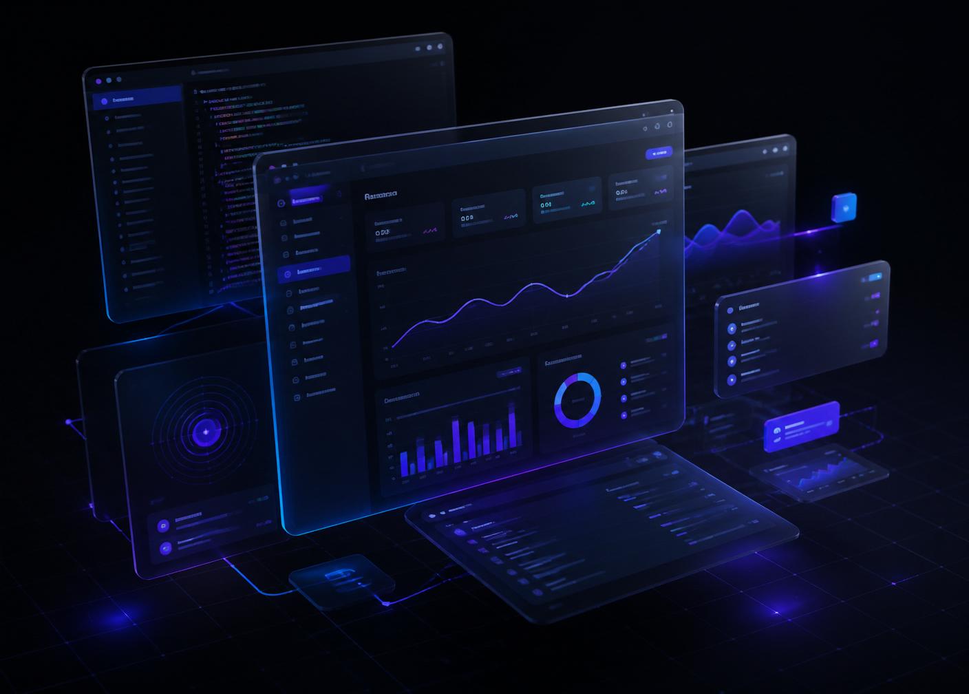 Mockup de dashboard SaaS